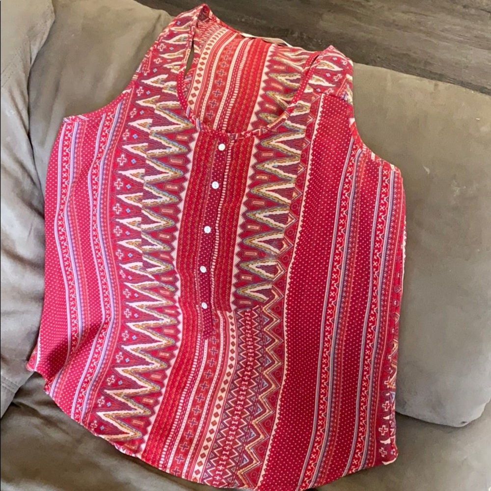 Tribal print tank top